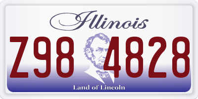 IL license plate Z984828