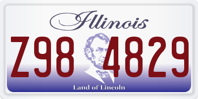 IL license plate Z984829