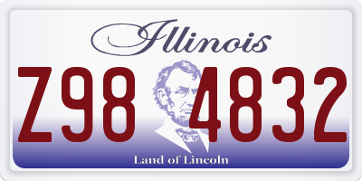 IL license plate Z984832