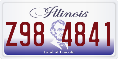IL license plate Z984841