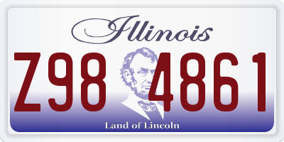 IL license plate Z984861
