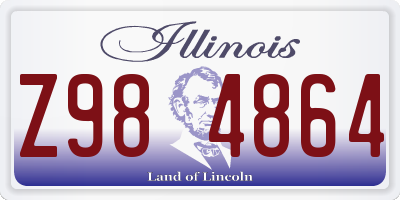 IL license plate Z984864