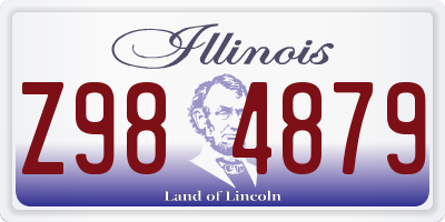 IL license plate Z984879