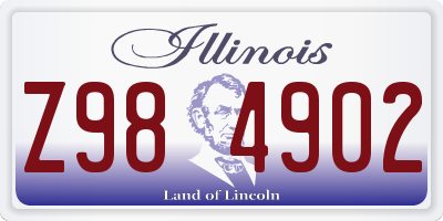 IL license plate Z984902