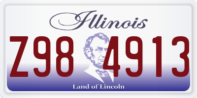 IL license plate Z984913
