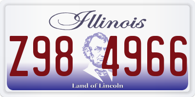 IL license plate Z984966