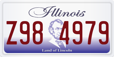 IL license plate Z984979