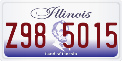 IL license plate Z985015