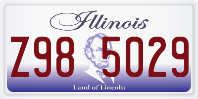 IL license plate Z985029