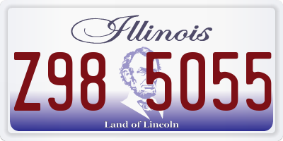 IL license plate Z985055