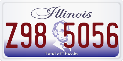 IL license plate Z985056