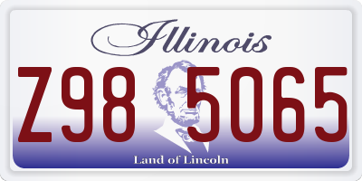 IL license plate Z985065