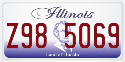 IL license plate Z985069
