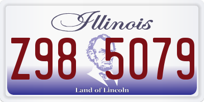 IL license plate Z985079