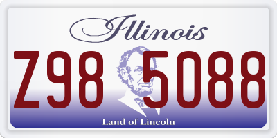 IL license plate Z985088