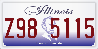 IL license plate Z985115