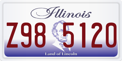 IL license plate Z985120