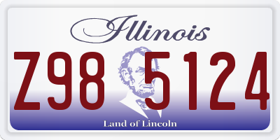 IL license plate Z985124