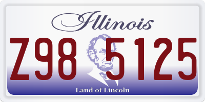 IL license plate Z985125