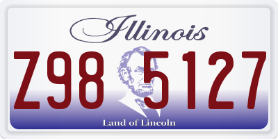 IL license plate Z985127