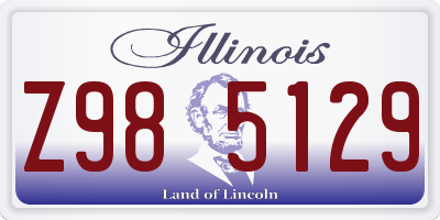 IL license plate Z985129