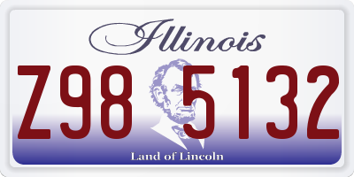 IL license plate Z985132