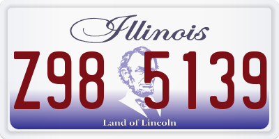 IL license plate Z985139