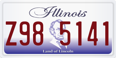 IL license plate Z985141