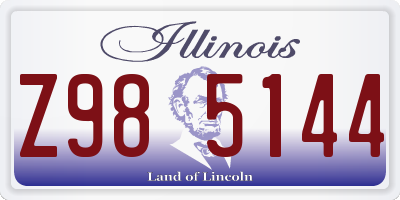 IL license plate Z985144