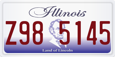 IL license plate Z985145