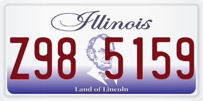 IL license plate Z985159