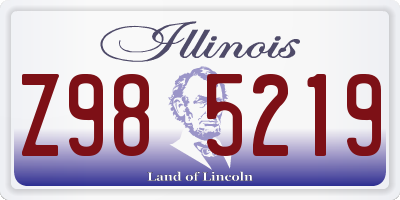 IL license plate Z985219