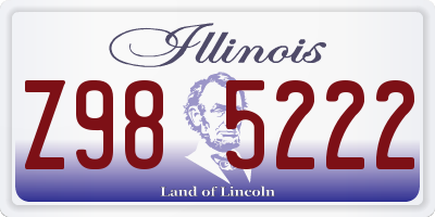 IL license plate Z985222