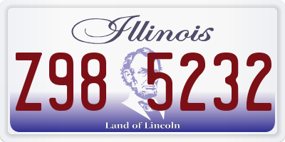 IL license plate Z985232