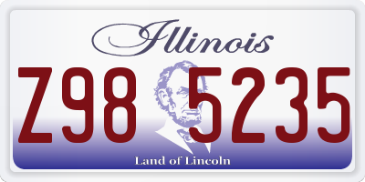 IL license plate Z985235