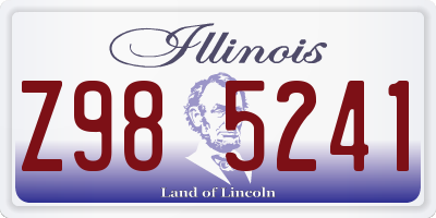 IL license plate Z985241