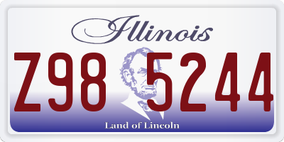 IL license plate Z985244