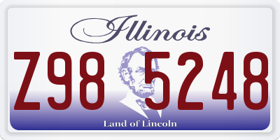 IL license plate Z985248