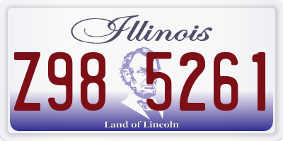 IL license plate Z985261