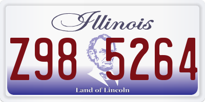 IL license plate Z985264