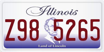 IL license plate Z985265