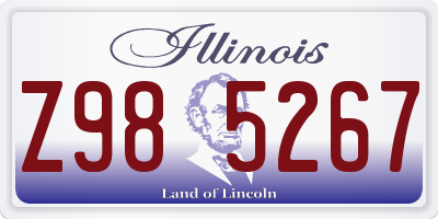 IL license plate Z985267