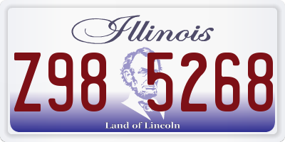 IL license plate Z985268