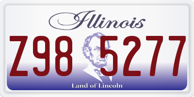 IL license plate Z985277