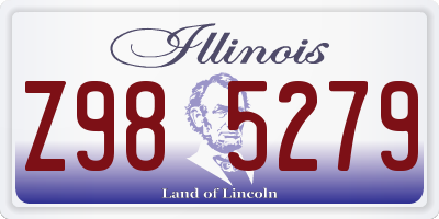 IL license plate Z985279