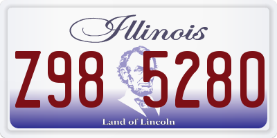 IL license plate Z985280