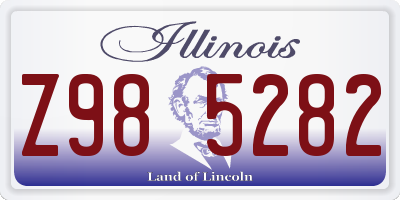 IL license plate Z985282