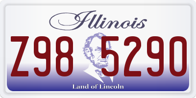 IL license plate Z985290