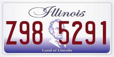 IL license plate Z985291