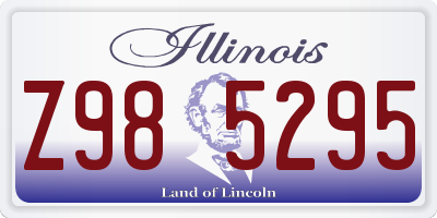 IL license plate Z985295